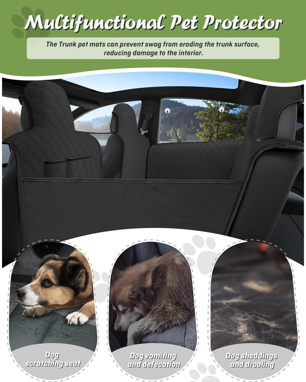 Shademax non-slip backing prevents shifting for safer, calmer trips.