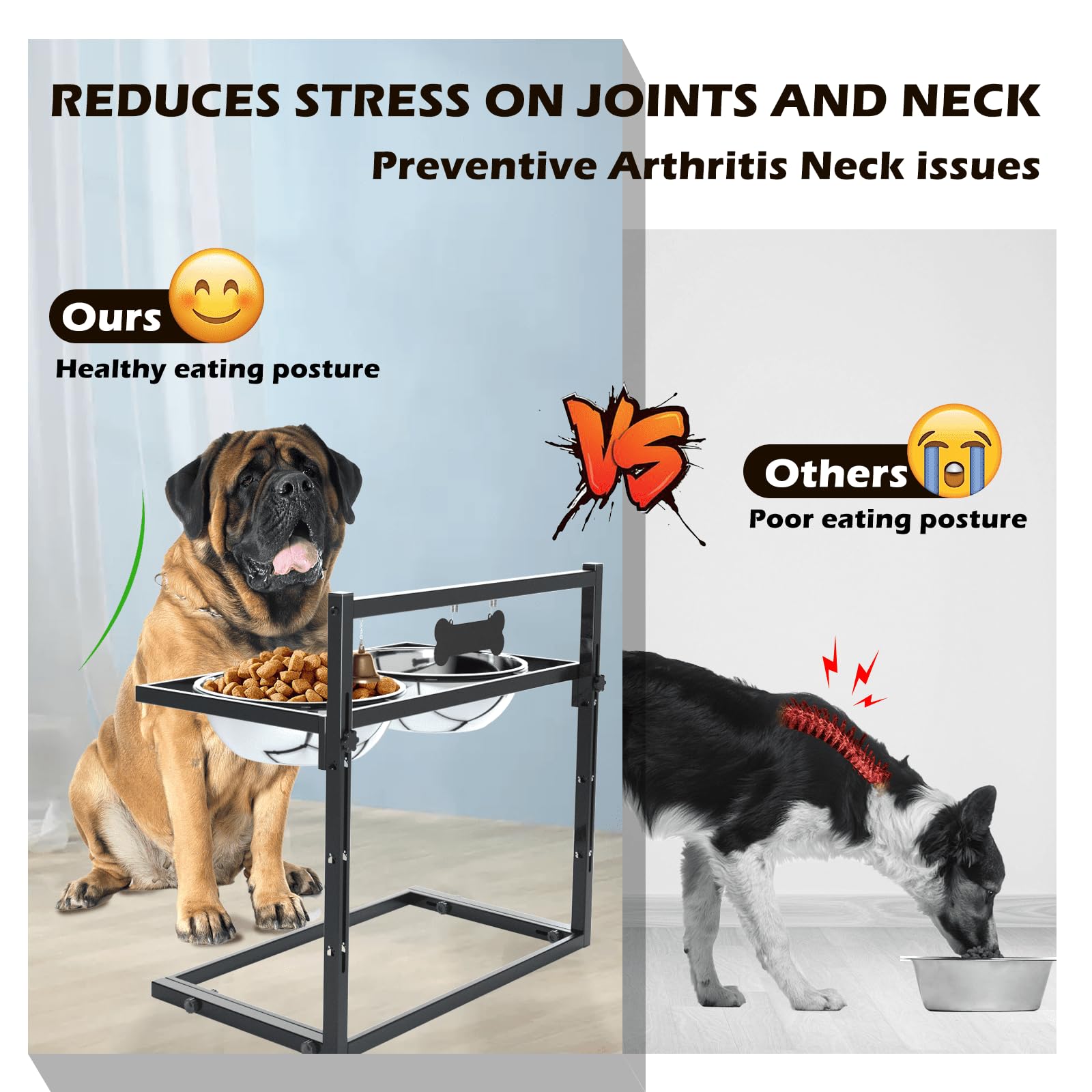 SHAINFUN adjustable-height mechanism enables easy height tuning for comfort