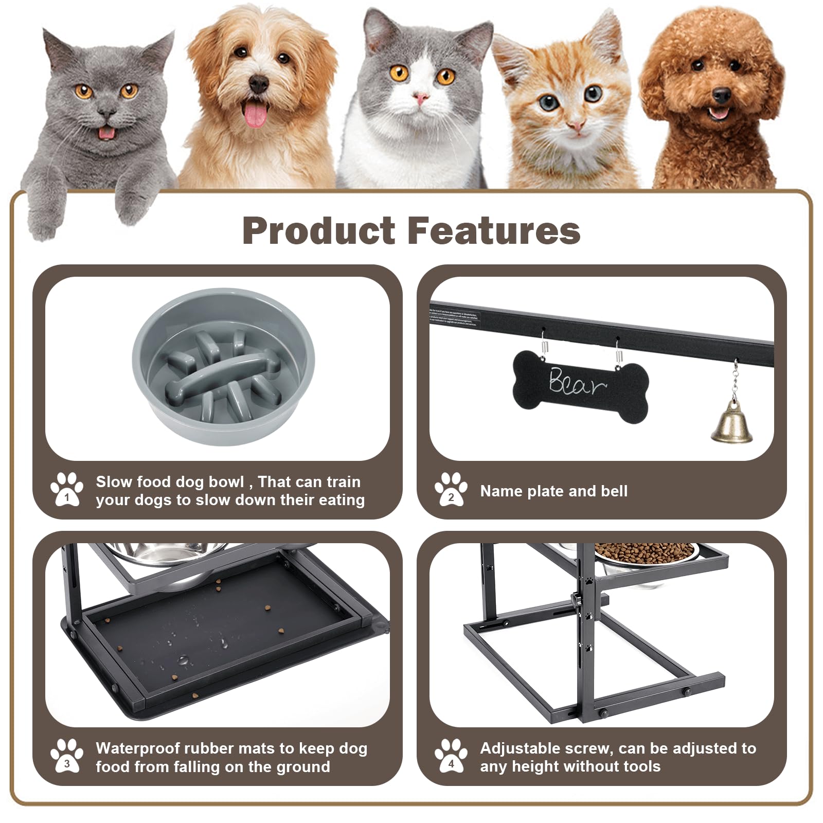 SHAINFUN spill-proof-mat catches spills and protects surfaces.