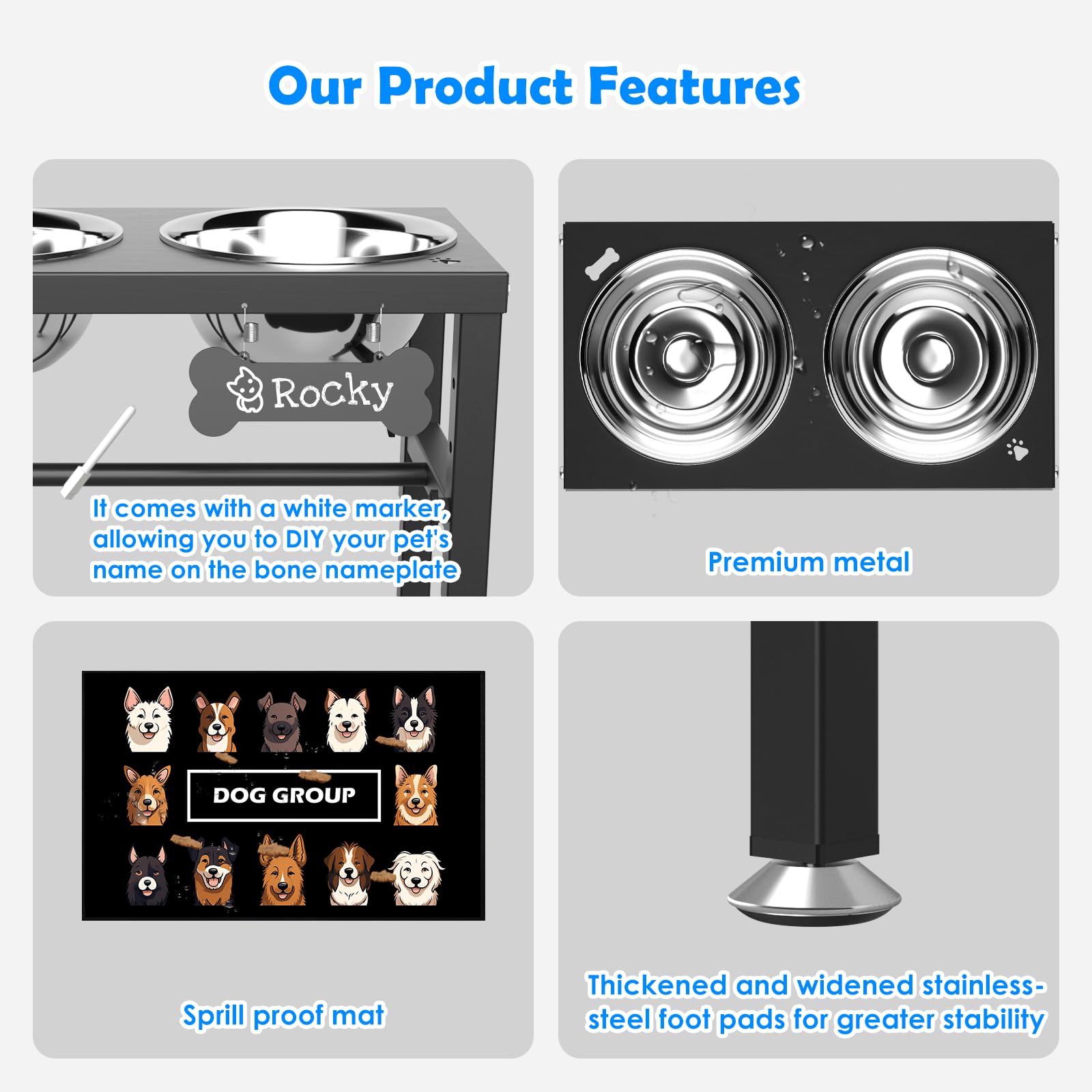 SHAINFUN stainless steel bowls 58oz two-pack for ample servings