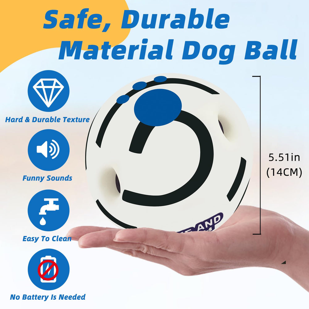 SHAKE AND LAUGH five-size dog ball set adapts to many breeds.