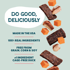 Shameless Pets Duck-Tato dog enjoying a treat during training or play.