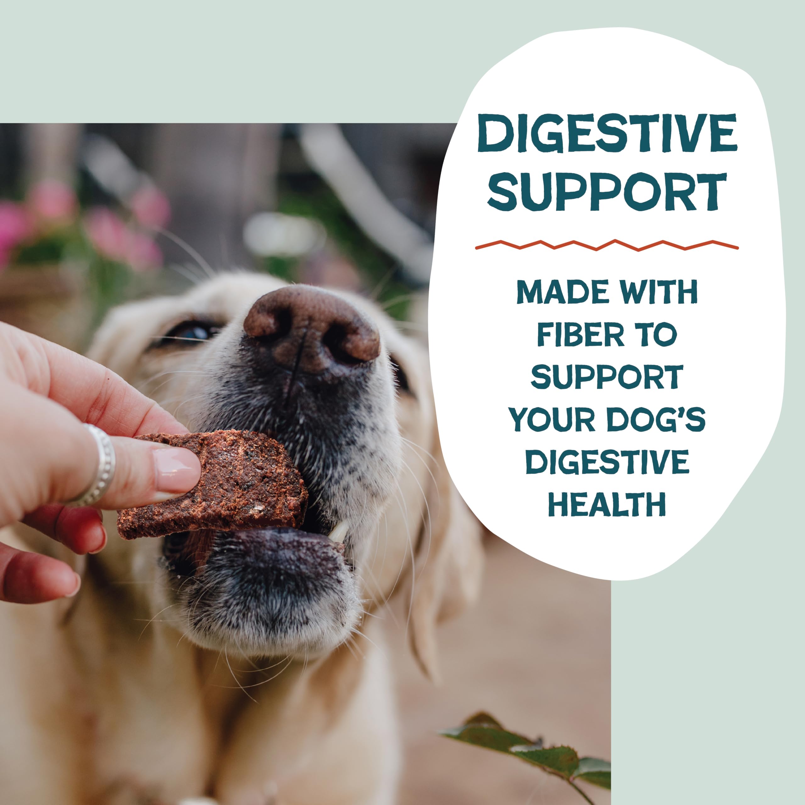 Shameless Pets Duck-Tato fiber-rich bites support digestive comfort.