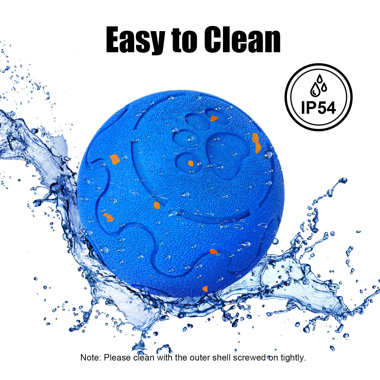 Shapana ball sized 3.2 inches fits medium and large dogs for activity.