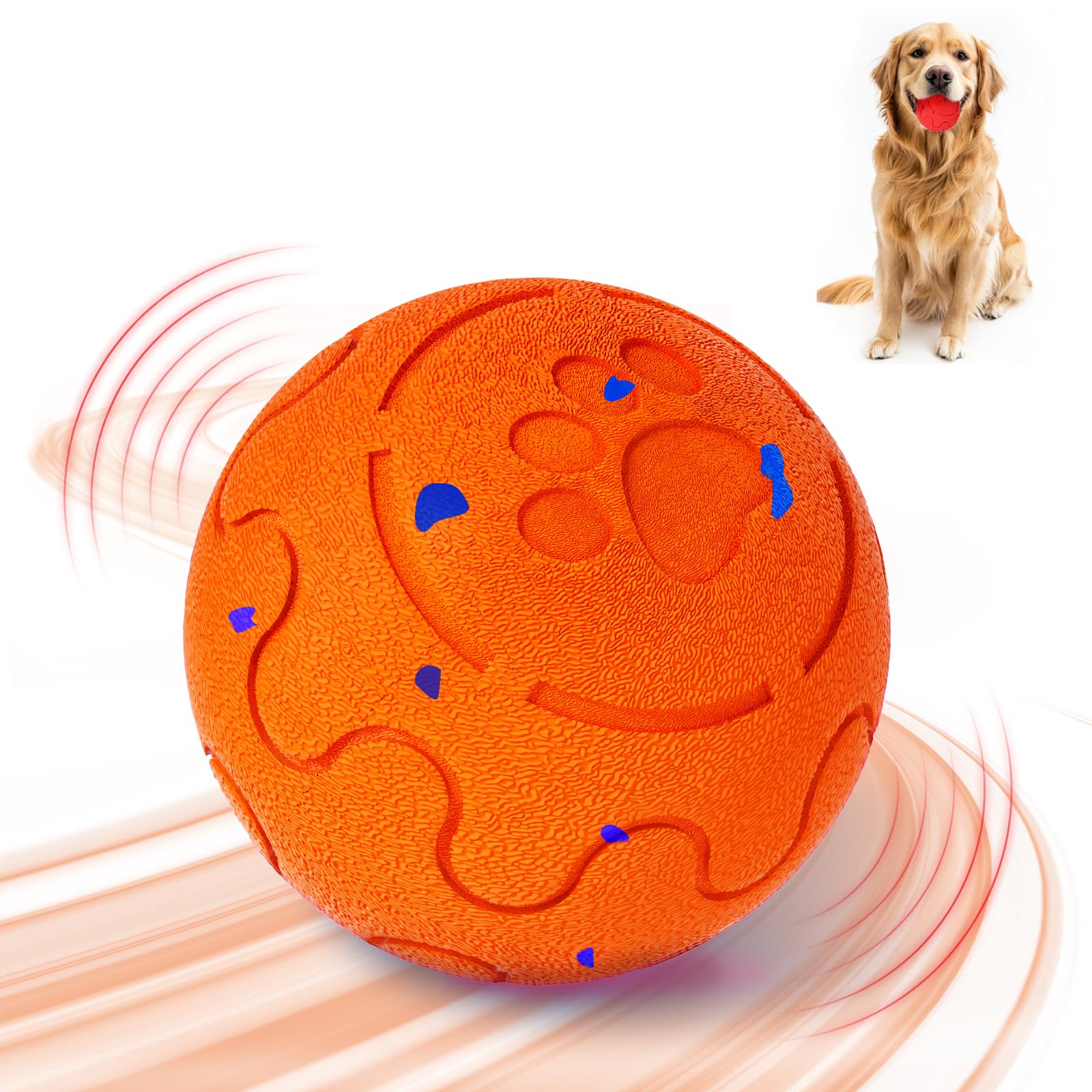 Shapana Interactive Dog Ball durable-E-TPU for tough chews and long-lasting play.