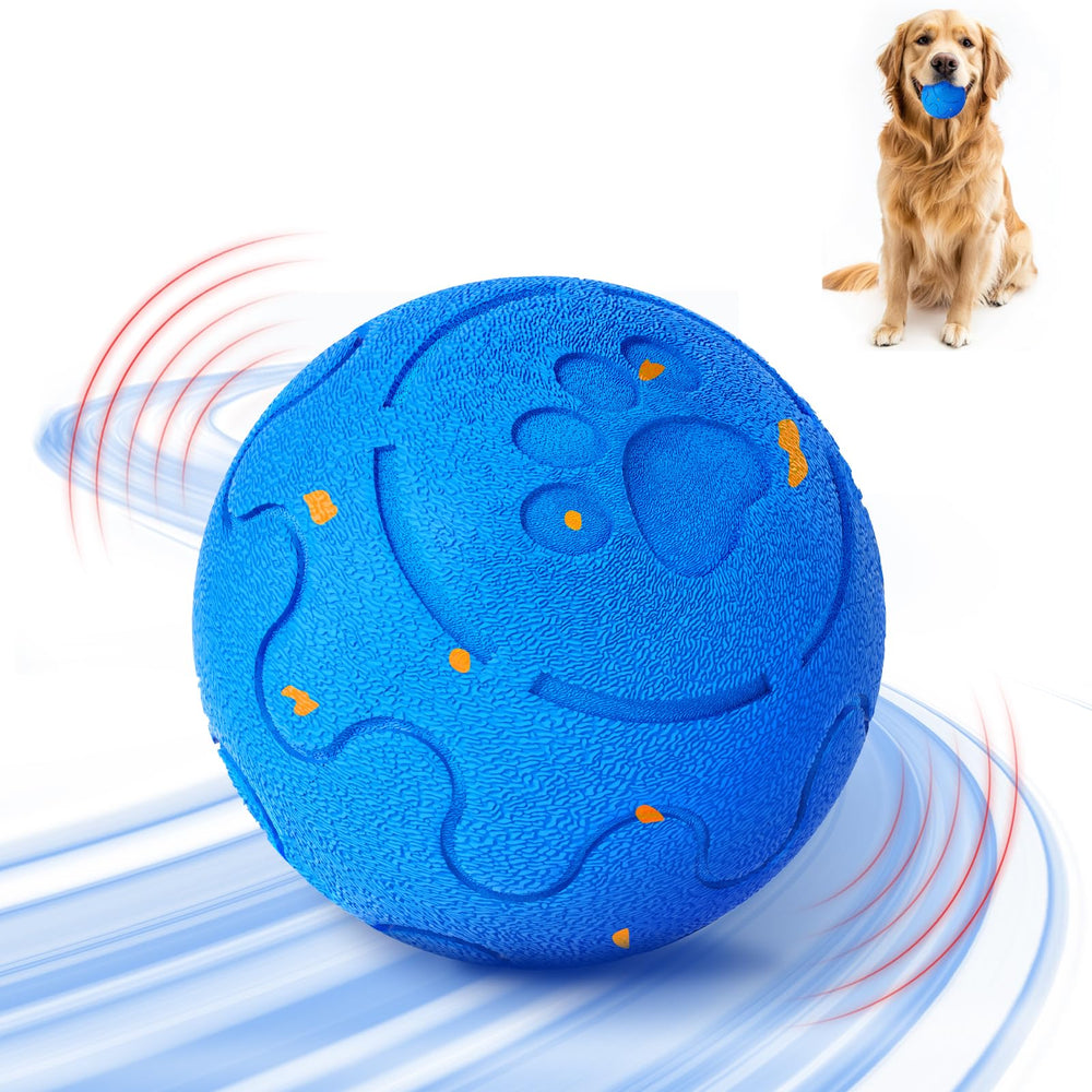 Shapana interactive dog ball demonstrates durable E-TPU material for safe chewing.