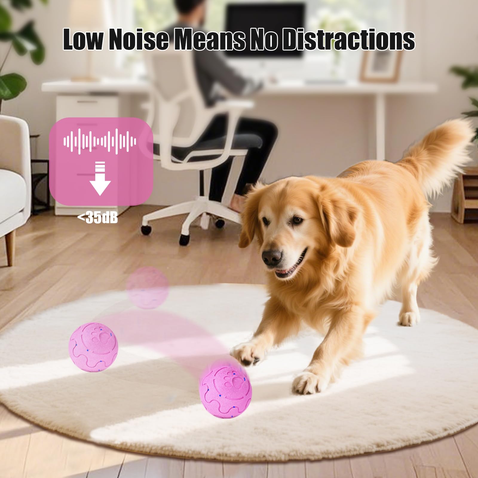 Shapana Interactive Dog Ball after play showing easy rinse and cleaning.