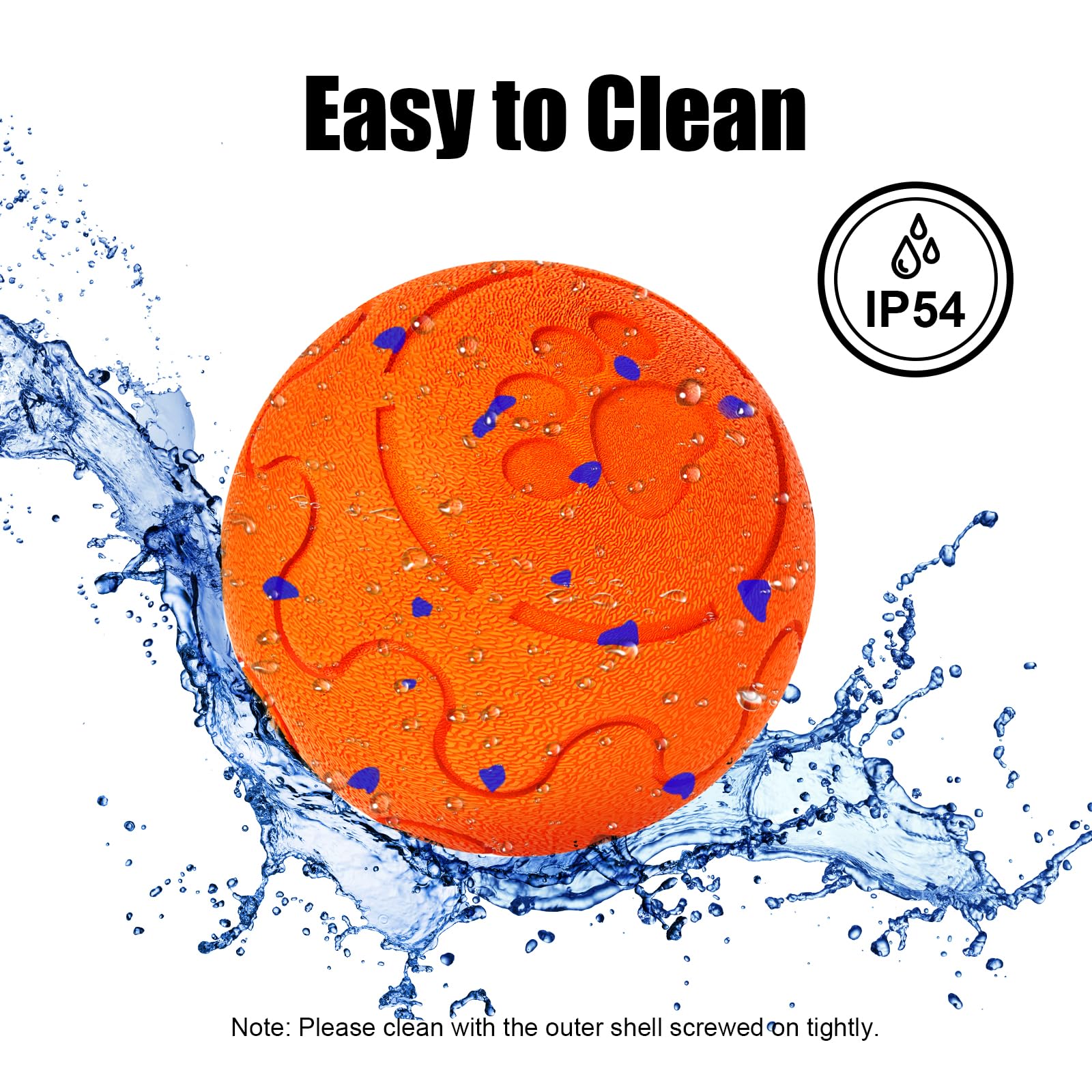 Shapana Interactive Dog Ball motion-mode demonstrates continuous movement to keep dogs engaged.