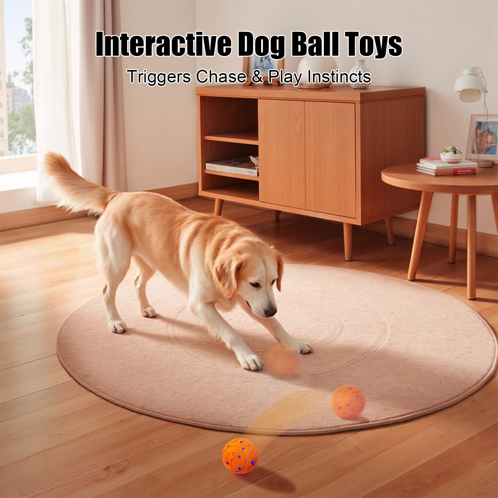 Shapana Interactive Dog Ball three-modes shows customized stimulation for different energy levels.