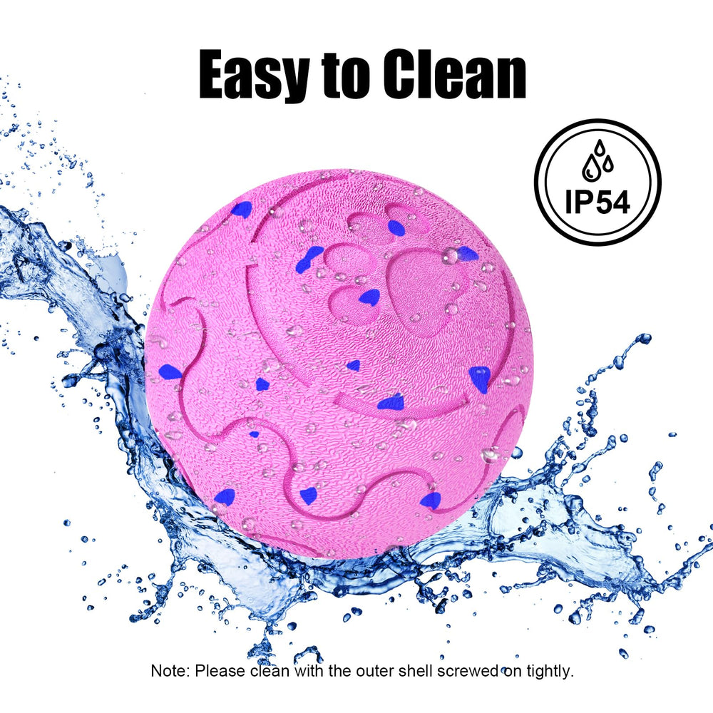 Shapana Interactive Dog Ball water-resistant design for splashy indoor and outdoor play.