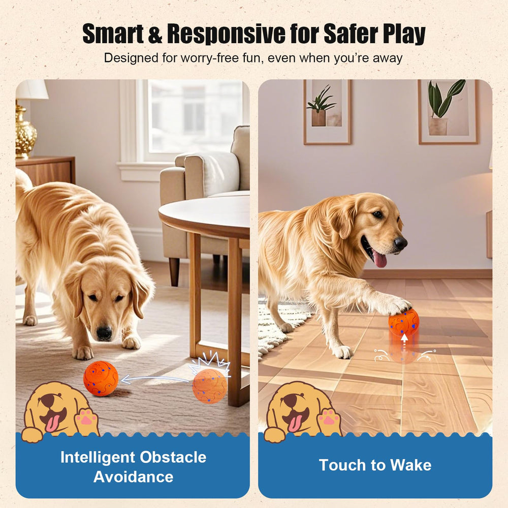 Shapana Interactive Dog Ball waterproof-ip54 means splash-ready play indoors or outdoors.