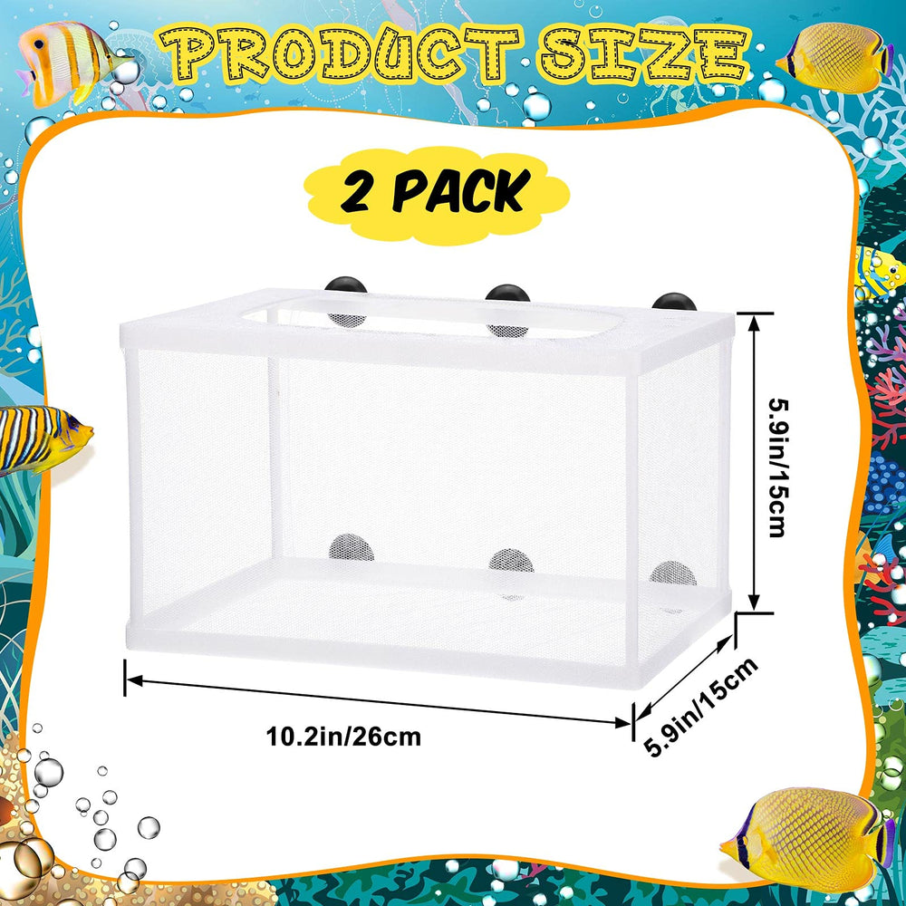 Shappy 10.3 x 5.9 x 5.9 inch breeder box suits multiple fry.