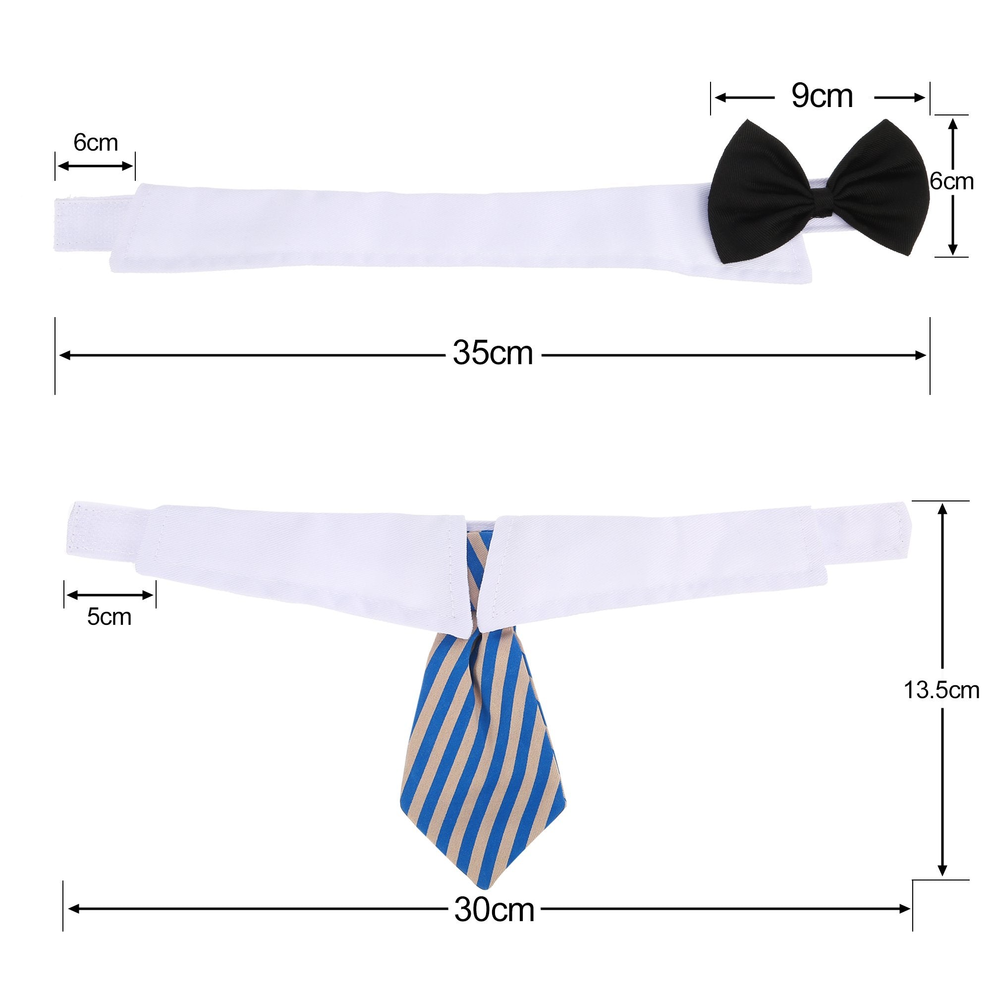 Shappy cat and dog bow-tie closeup shows adjustable strap for comfort.