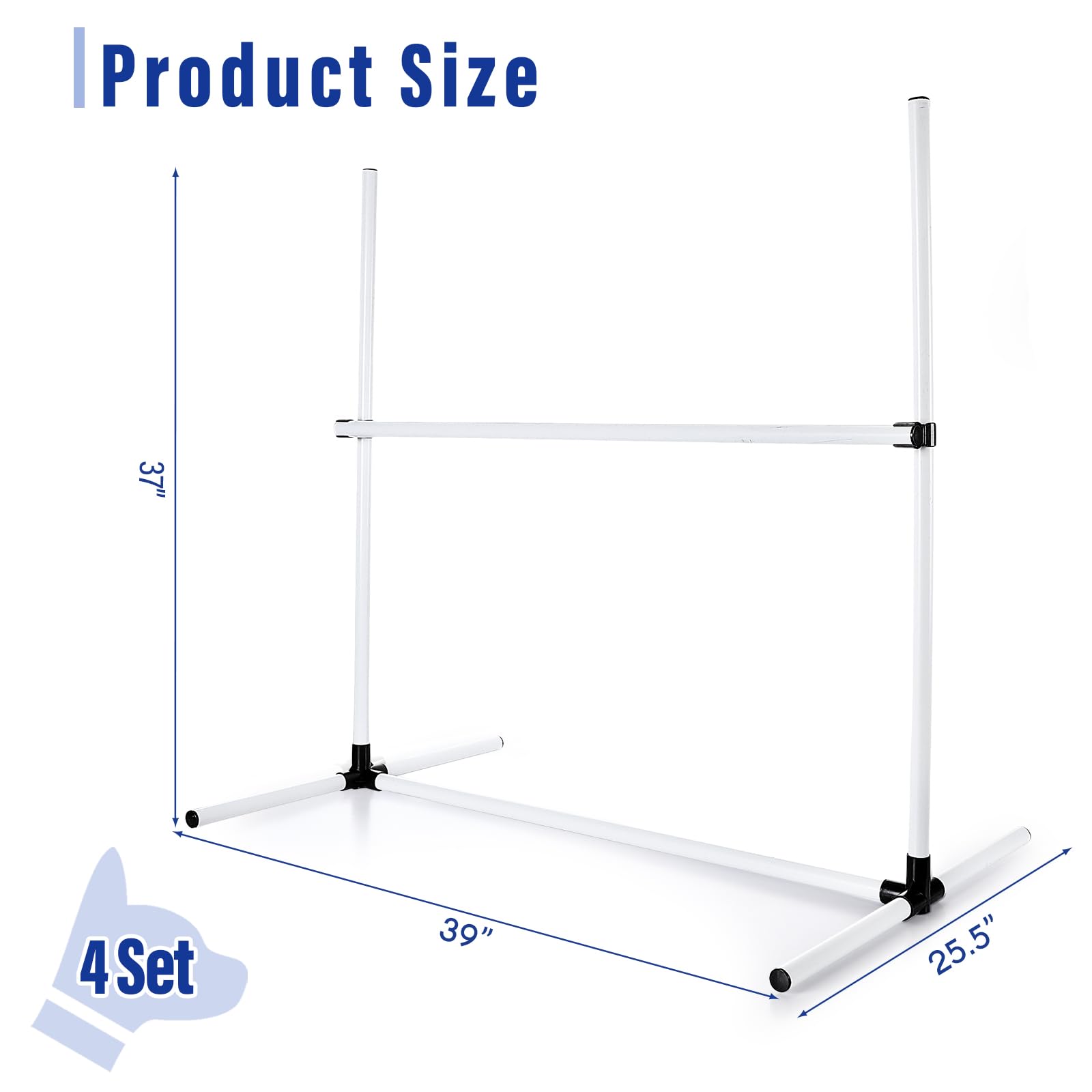 Shappy dog agility jumps with carry bag for easy transport.