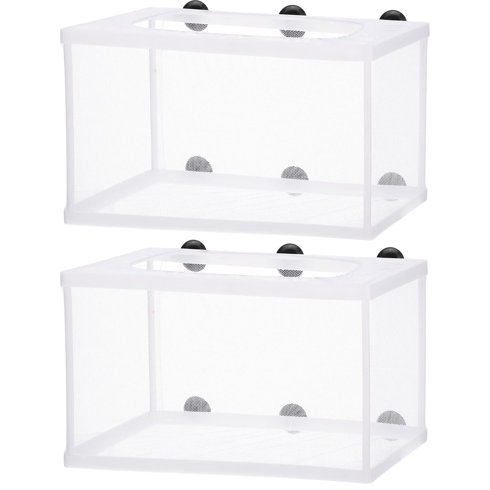 Shappy fish tank breeder net box assembly shows two-piece design for easy setup.