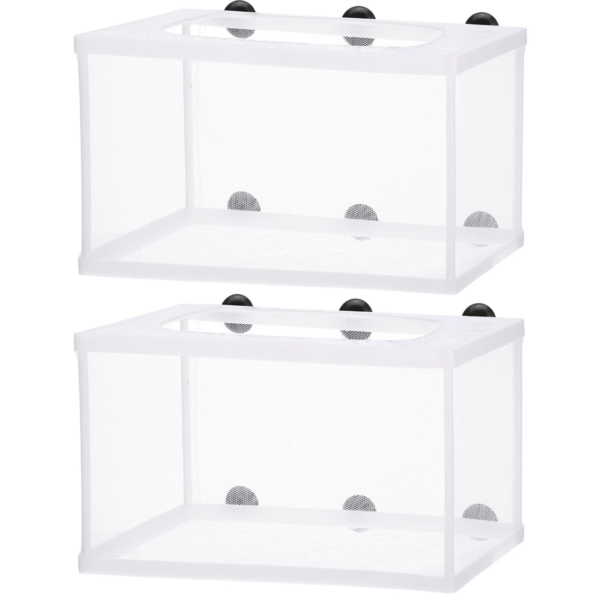 Shappy fish tank breeder net box assembly shows two-piece design for easy setup.