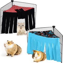 Shappy guinea pig hideout corner with dots pattern provides cozy retreat for small pets