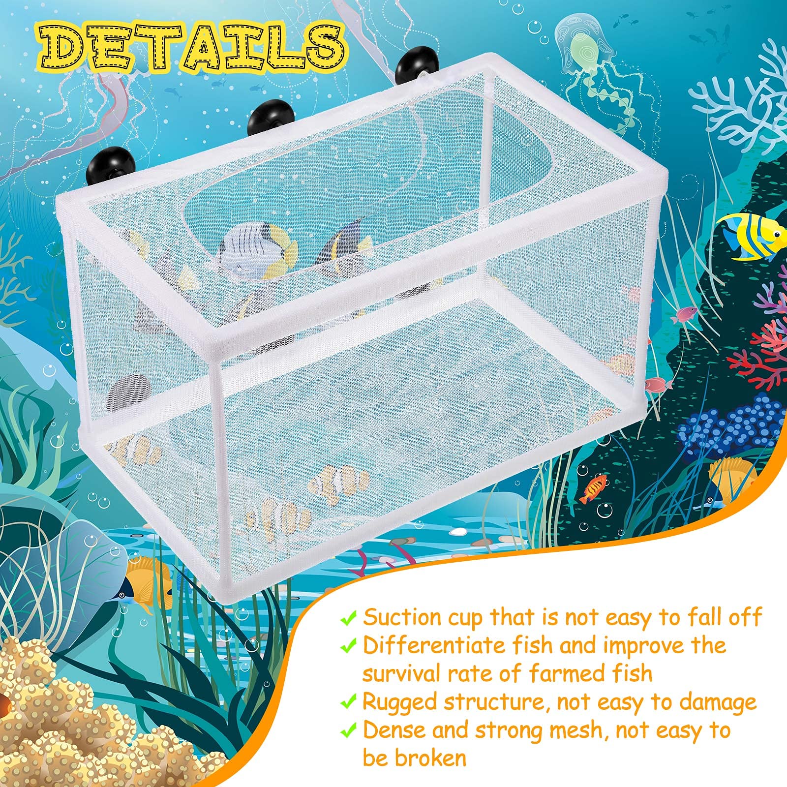 Shappy juvenile fry isolation box helps protect newborns from aggression.