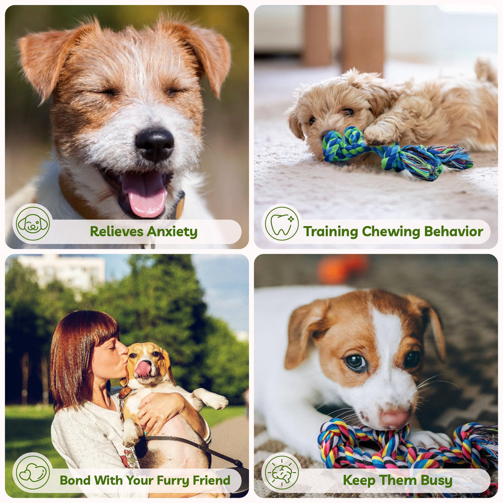 SHARLOVY bright-color rope toy on indoor outdoor setup for engaging play.