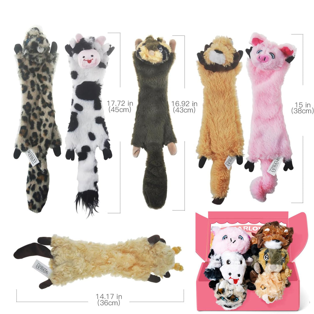 SHARLOVY chipmunk squeaky toy helps curb boredom during solo play.