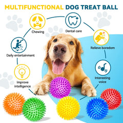 SHARLOVY durable dog ball stands up to aggressive chewers for longer play sessions.