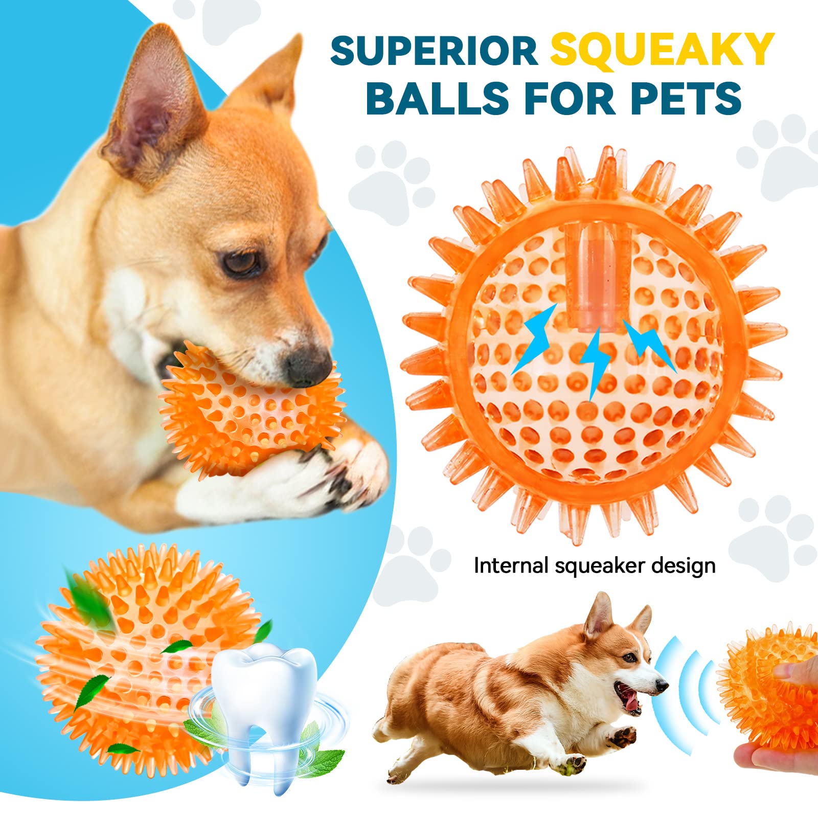 SHARLOVY fetch toy in 3.5 inches is easy to throw and retrieve at the park.
