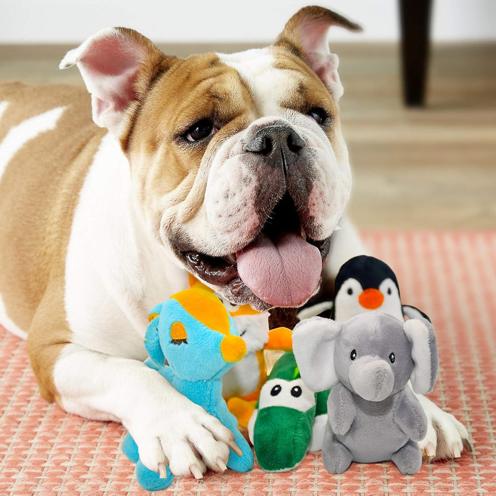 SHARLOVY penguin plush toy for fetch and squeaks