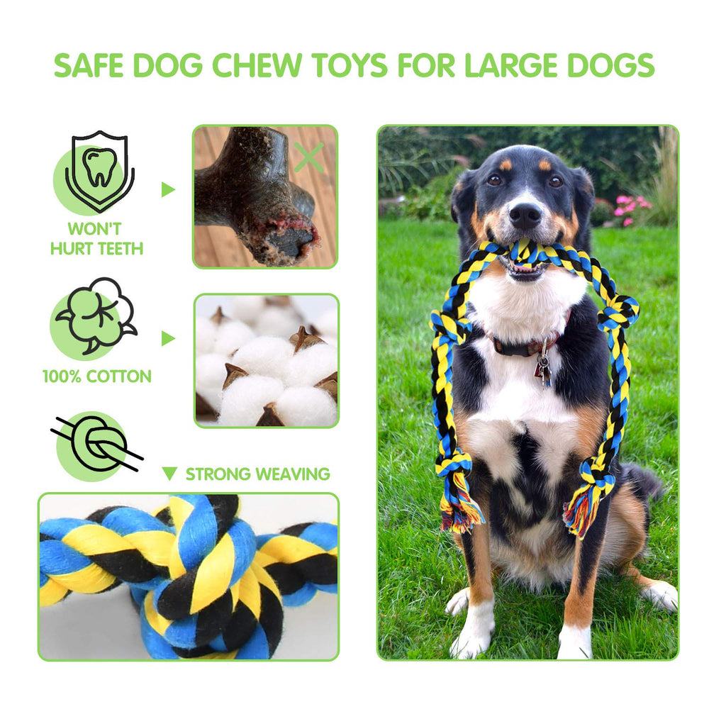 SHARLOVY heavy-duty-rope-toy emphasizes wear-resistant construction for demanding chewers