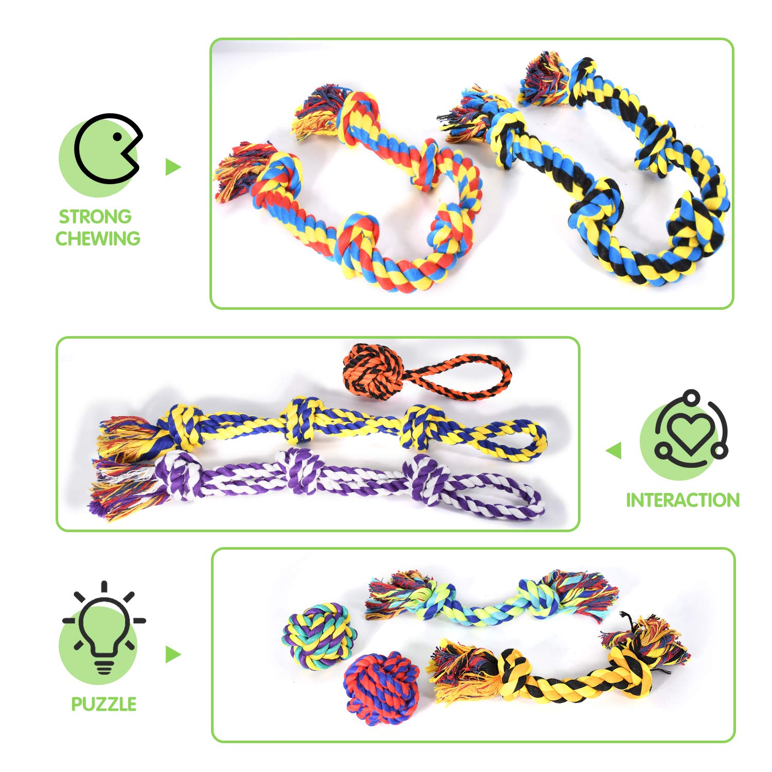 SHARLOVY multi-knots-cotton-rope-toy supports teething-friendly playtime