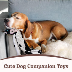 Sharlovy no stuffing dog toy pig gums friendly texture for teething and chewing.