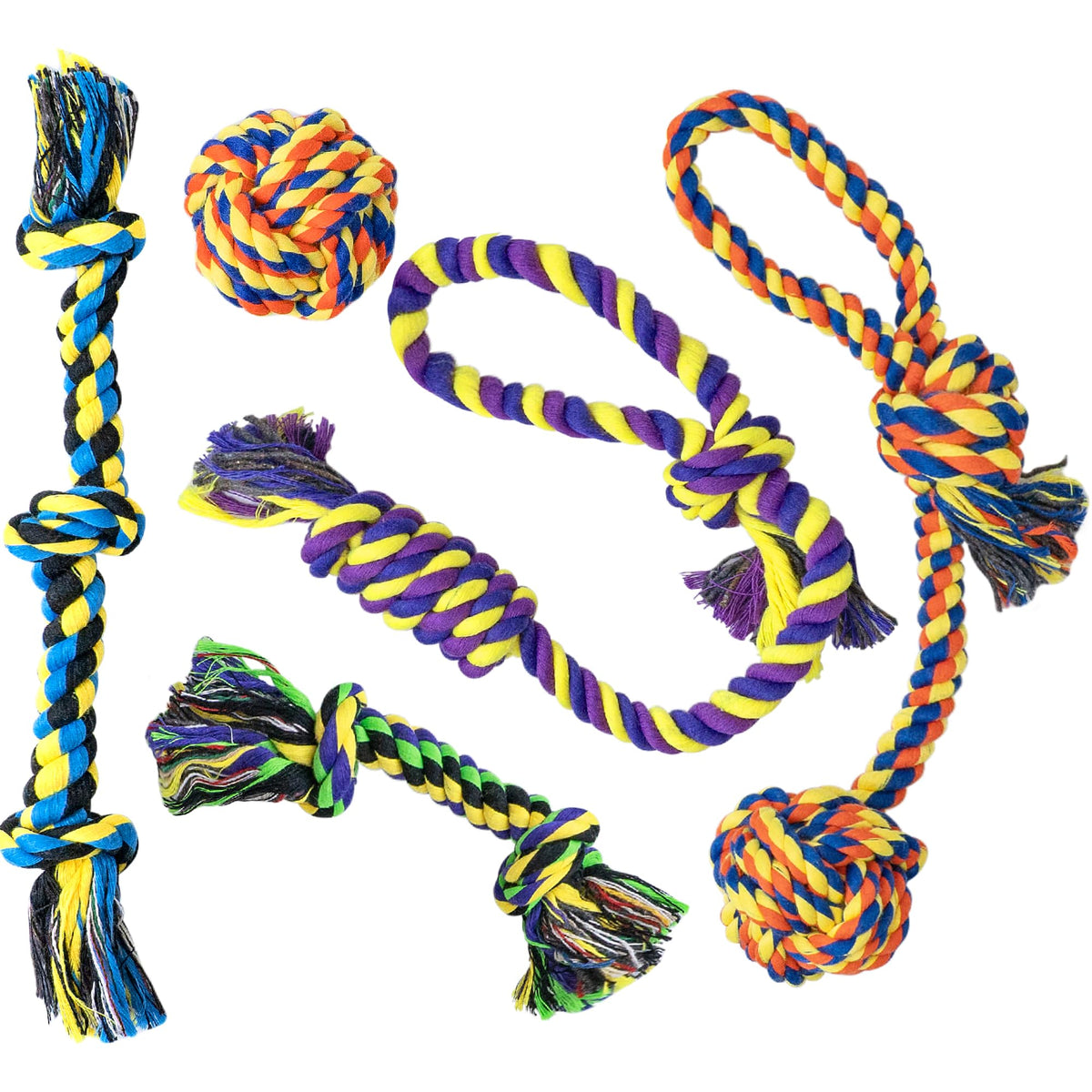 Sharlovy puppy teething toys 5pack set - durable play for small breeds