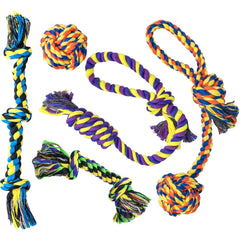 Sharlovy puppy teething toys 5pack set - durable play for small breeds