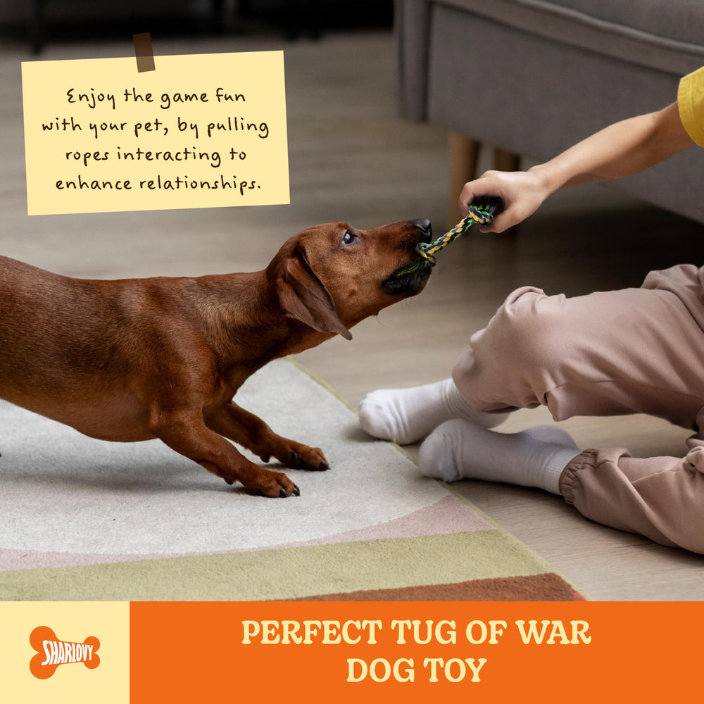 Sharlovy tug of war rope toy - indoor outdoor bonding