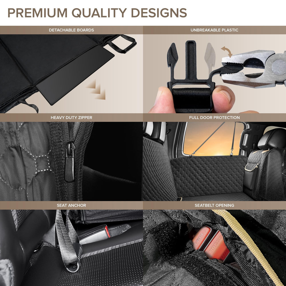 SHARLOVY XL easy-clean surface keeps vehicle tidy.