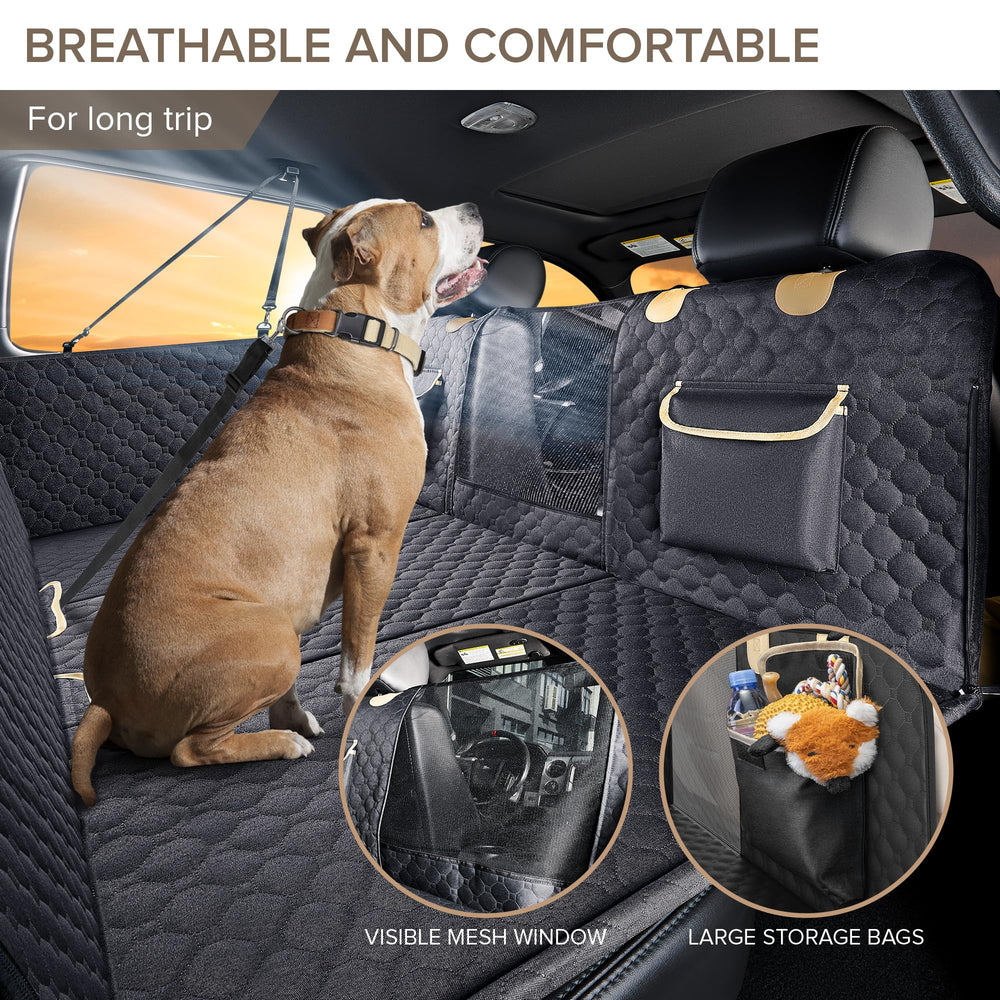 SHARLOVY XL safety anchors stabilize dogs during travel.