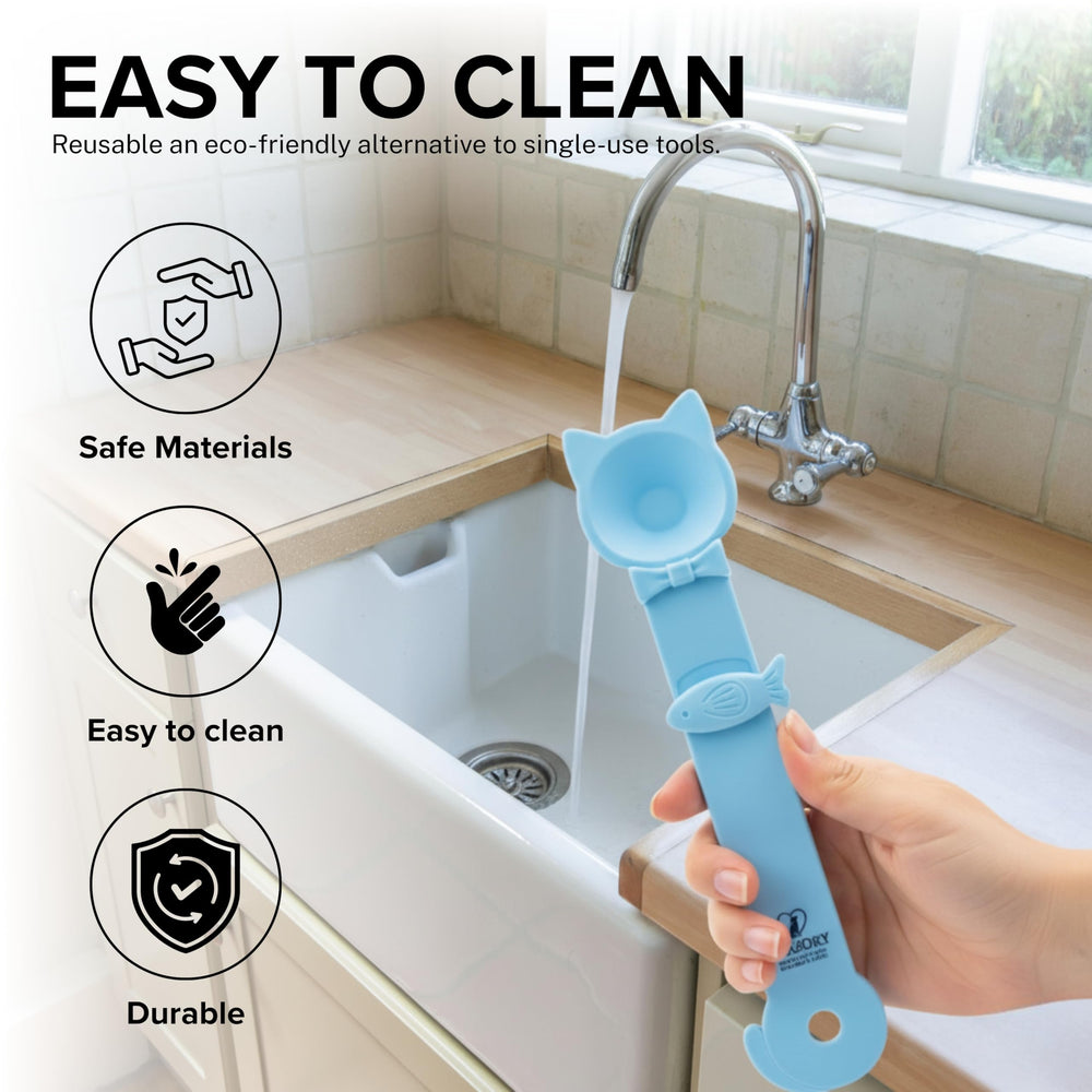 SHAZORY cat wet food spoon makes portioning simpler during mealtime