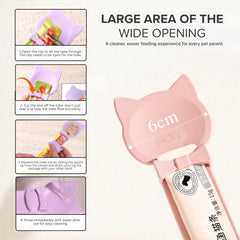 SHAZORY durable hips cat feeding spoon built for repeated use and easy cleaning