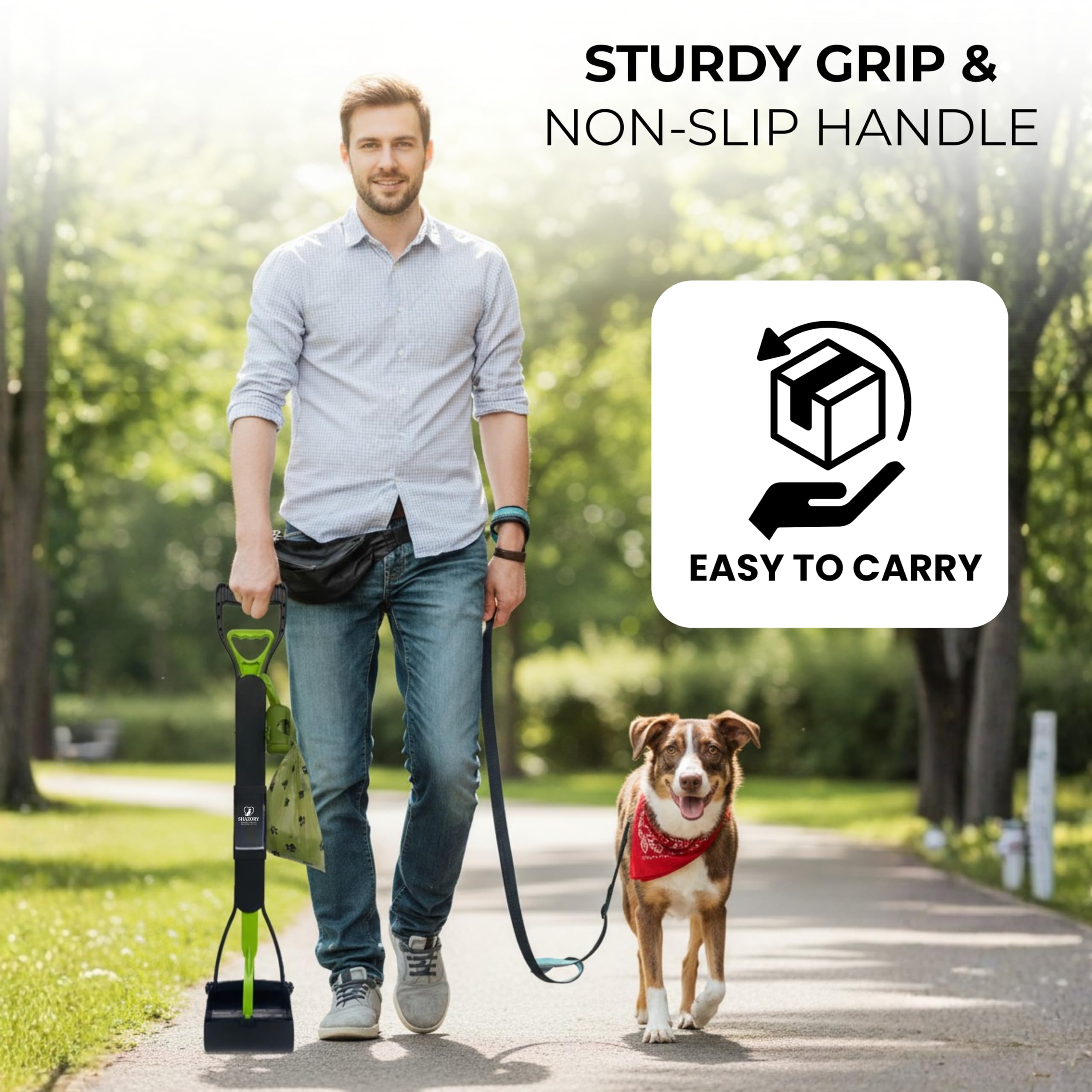 SHAZORY ABS premium material ensures durable, lightweight use in grass and gravel.