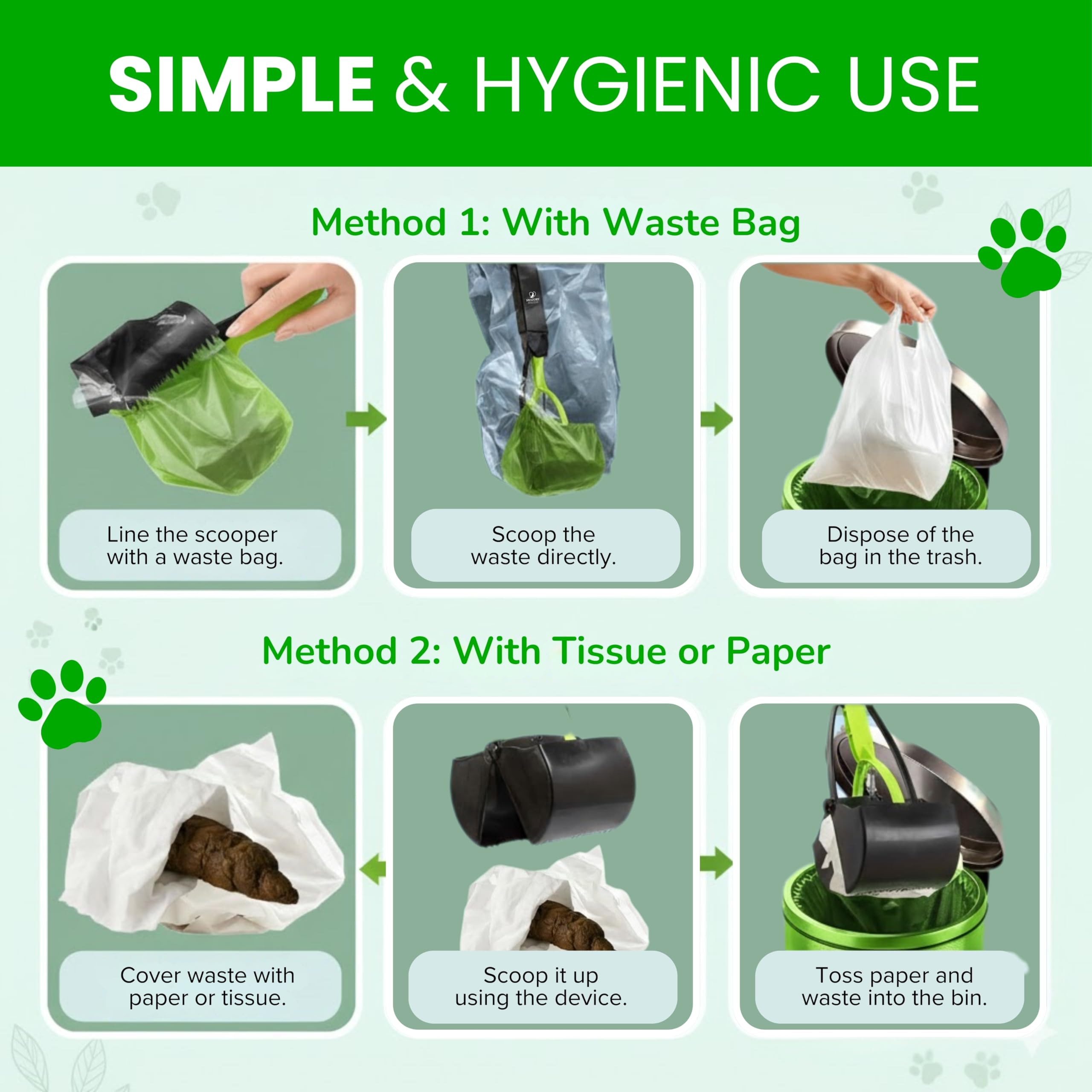 SHAZORY dog-walk accessory assists cleaning after hikes and park visits.