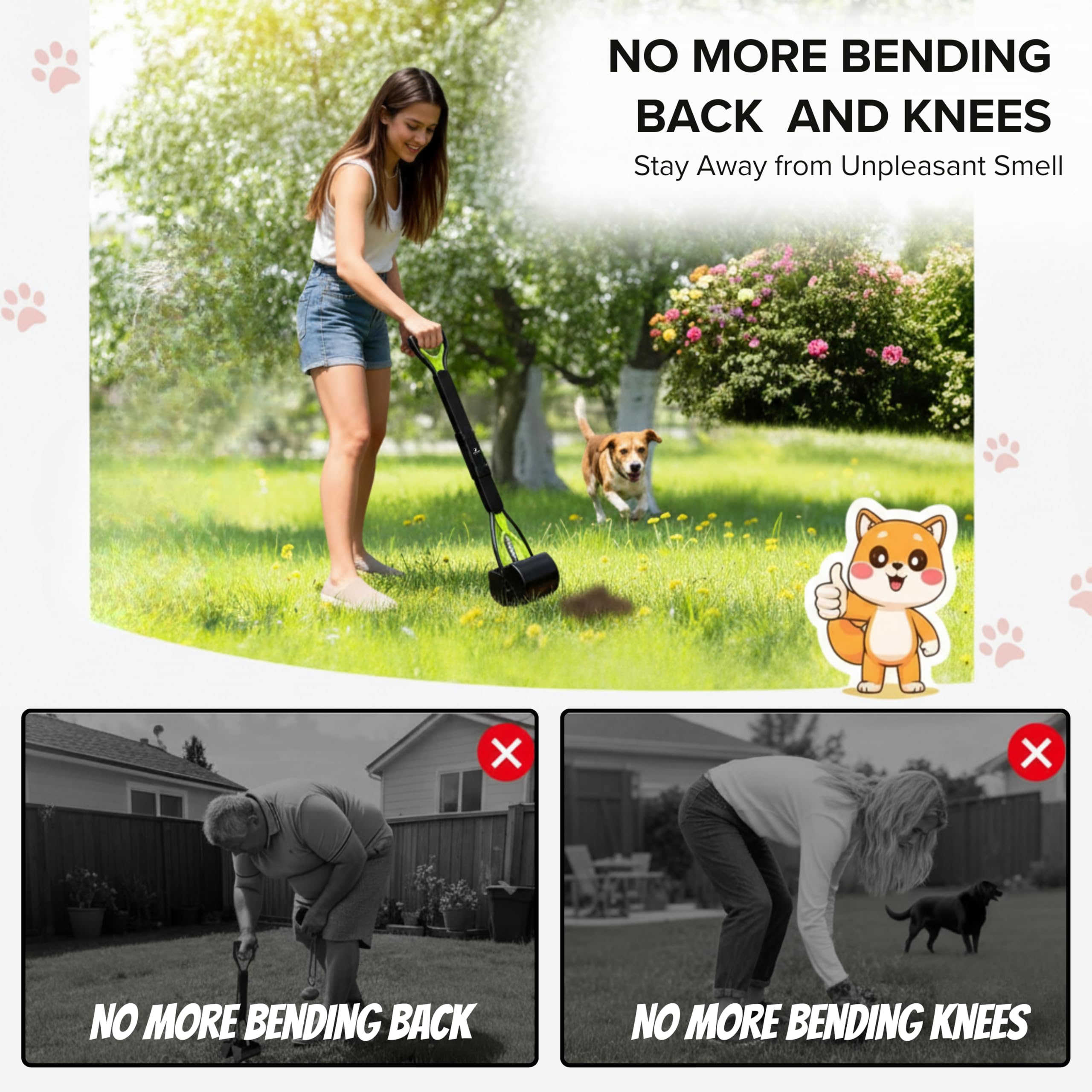 SHAZORY works well on grass, dirt, gravel for versatile cleanup.
