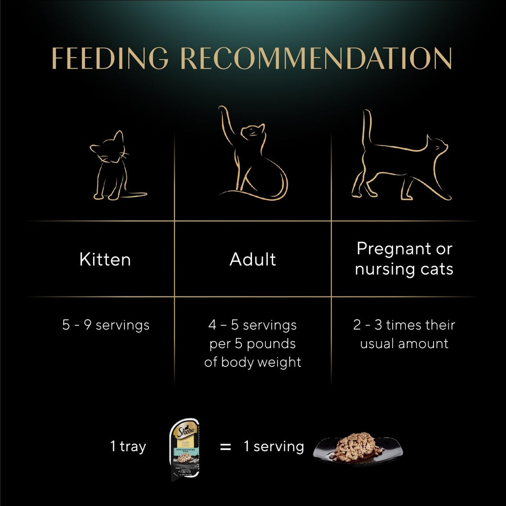 Sheba sustainable tuna sourcing label close-up.