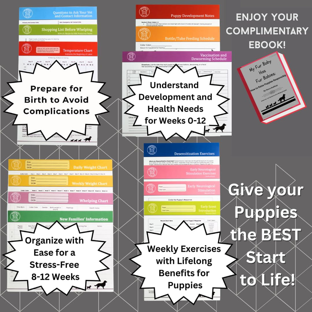 SHEFFIELD SS SHOP dam and puppy health records promote clear progress notes.