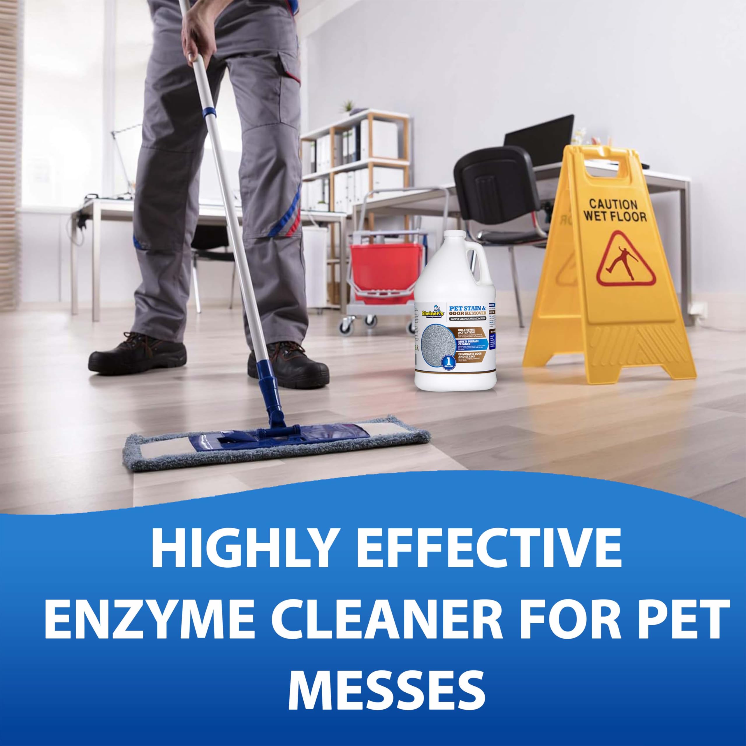 Sheiner's Pet Urine Enzyme Cleaner hard floors ready for everyday use