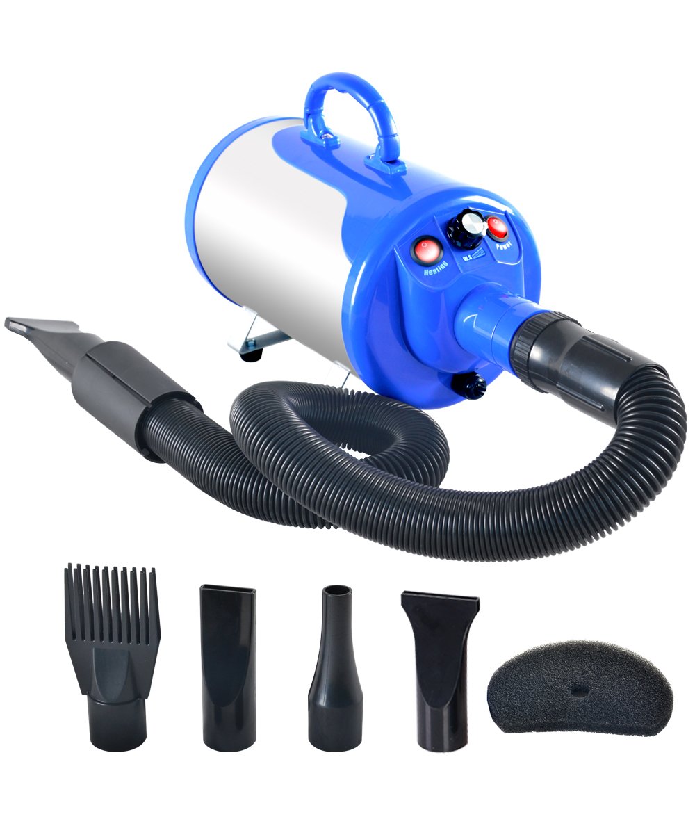 SHELANDY Groomer Partner dryer front view highlights quick drying capability for pets.