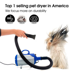 SHELANDY Groomer Partner dryer side panel shows adjustable airflow control.