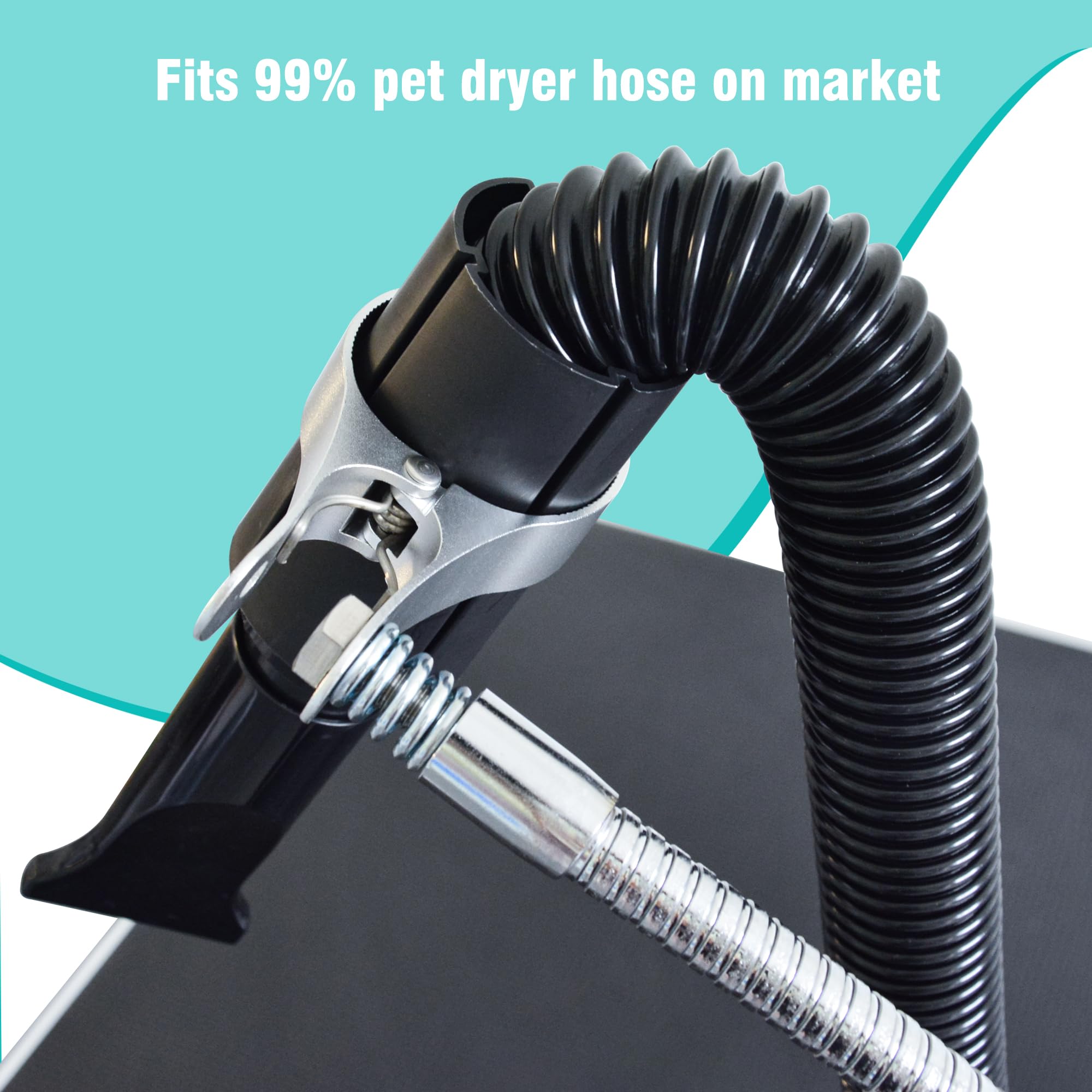SHELANDY universal hose clamp fits most dryers for secure, quick setup.