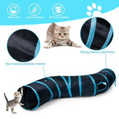 Sheldamy cat tunnel 2-way entry demonstrating easy access from multiple directions.