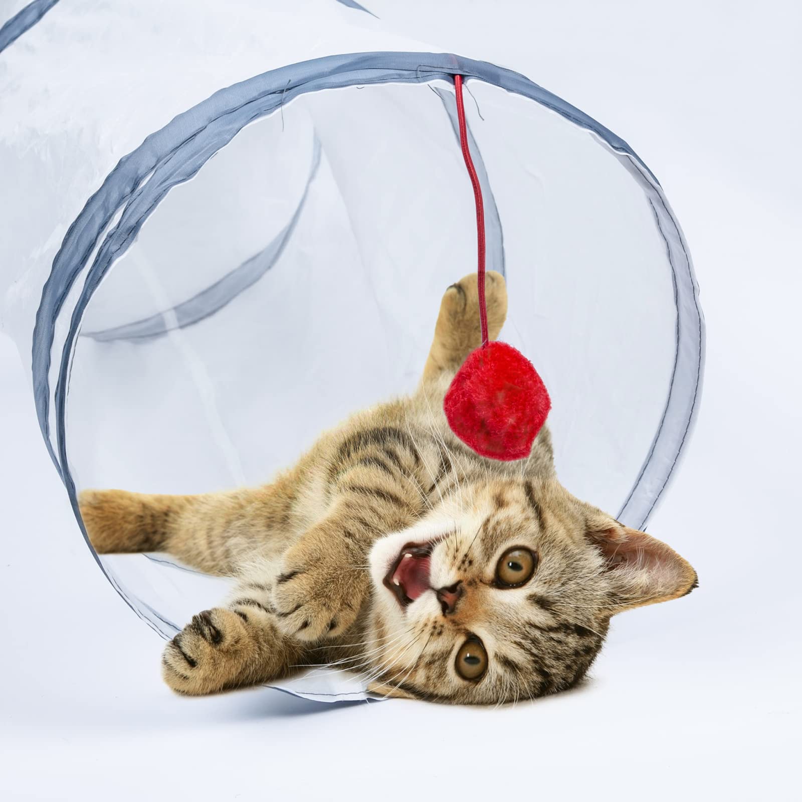 Sheldamy Cat Tunnel for indoor play promotes activity and puzzle-like exploration.