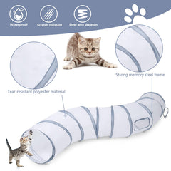 Sheldamy Cat Tunnel play ball highlights interactive toy at the exit.