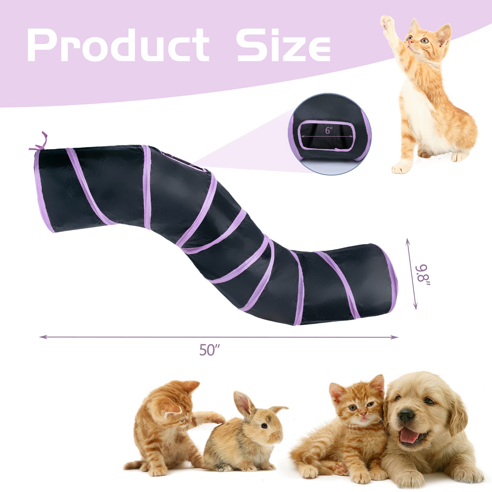 Folded Sheldamy Cat Tunnel for compact storage and portability.